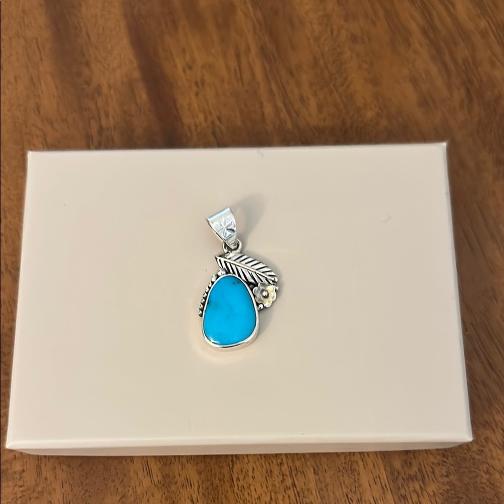 Silver and Turquoise Pendant
